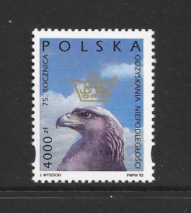 BIRDS - POLAND #3179 EAGLE MNH