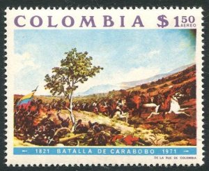 Colombia C567, MNH. Mi 1217. Battle of Carabobo, 150th Ann. 1972. Tovar y Tovar.