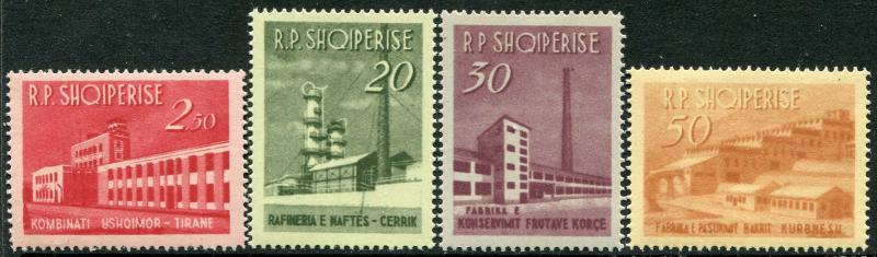 ALBANIA #697-700 FVF Never Hinged Set - ALBANIAN INDUSTRIAL DEVELOPMENT - S7838