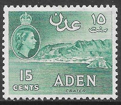 Aden 50: 15c Crater, MH, F-VF