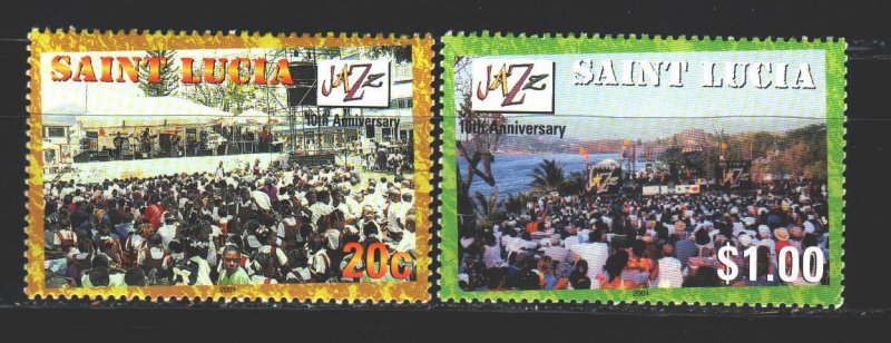 St Lucia. 2001. 1146-47 from the series. Jazz festival. MNH.