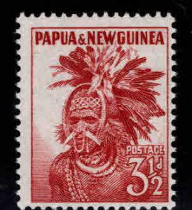 Papua New Guinea, PNG  Scott 127 MNH** 1952 Headdress stamp