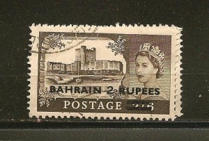 Bahrain SC#96 Overprint 2 Rupees Used