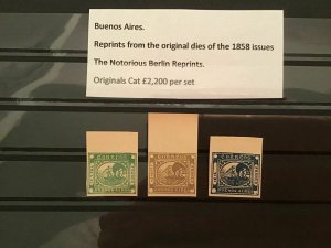 Buenos Aires 1858 issues Reprints Stamps   R36945