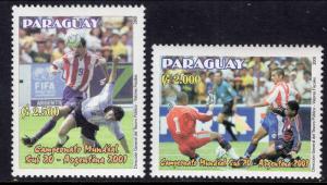 Paraguay 2665-2666 Soccer MNH VF