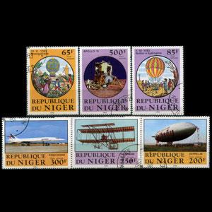 NIGER 1983 - Scott# C318-23 Manned Flight Set of 6 Used