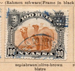 Nyassa 1901 Early Issue Fine Used 100r. NW-238425