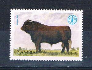 Zambia 420 Unused Cattle Sussex 1987 (Z0009)+