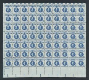 US #1147 Masaryk Champion of Liberty Full Sheet, MINT NH OG NICE!