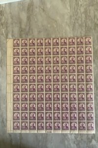 725 MNH SHEET WEBSTER