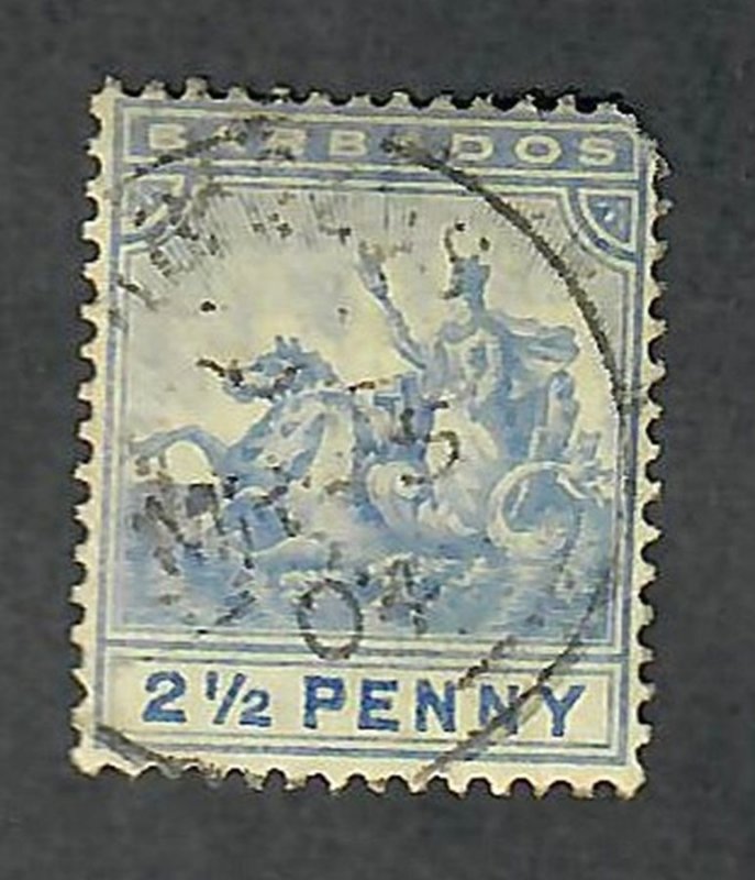 Barbados #74 used single (wtmk 2)