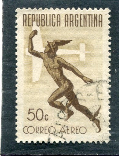 Argentina Republic 1942 Early Issue Used 50c.Scott # 38
