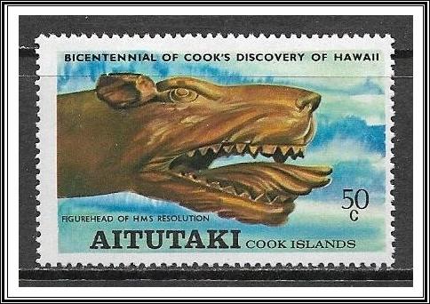 Aitutaki #161 Bicentenary Captain Cook MNH
