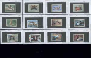 1934-1993 US Federal Duck Stamps #RW1-RW60 Mint F/VF No Gum Set