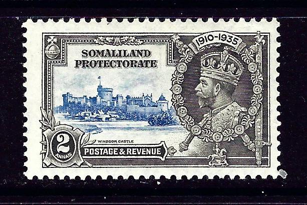 Somaliland 78 MH 1935 from KGV Sikver Jubilee