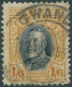 Southern Rhodesia 1931 SG24 1s6d black and orange-yellow KGV p12 FU