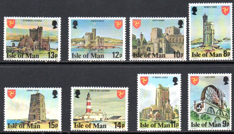 ISLE OF MAN 117-24 MNH SCV $3.35 BIN $2.00 PLACES