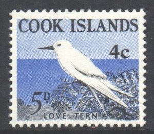 Cook Islands Scott 183 - SG210, 1967 New Currency 4c MH*