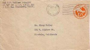 United States, Postal Stationery, Airmail, U.S. A.P.O.'s, California