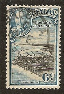 Ceylon  Scott 266   Harbor     Used