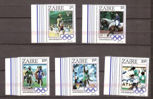 Zaire - 1984 - Mi. 861-65 (Olympics) - MNH - BG116