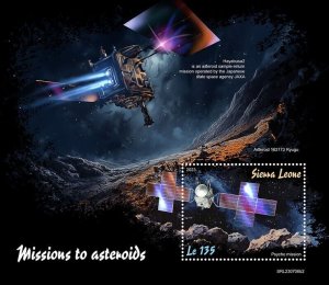 2024 08 -SIERRA LEONE - MISSION TO ASTEROIDS  II     1V complet set MNH **