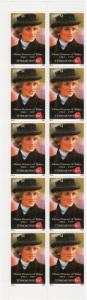 Turkmenistan 1997 YT#57 DIANA PRINCESS OF WALES White paper Block of 10 MNH