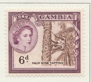 1953 GAMBIA 6d MH* Stamp A4P40F40087-