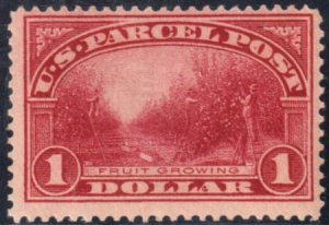 US Q12 Parcel Post F - VF Mint NH Minor Natural Gum Crease cv $600