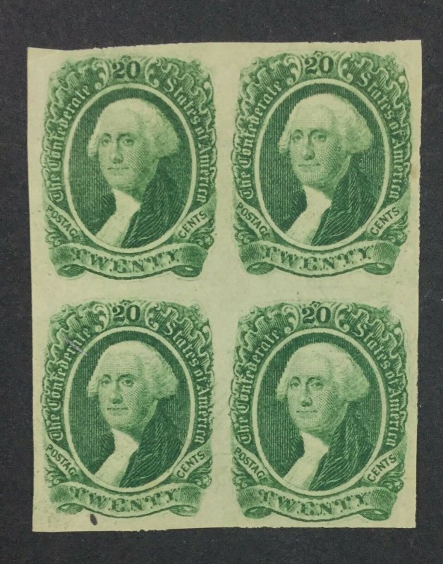 MOMEN: US STAMPS CSA #13 BLOCK MINT OG NH/H **PF CERT** LOT #49464