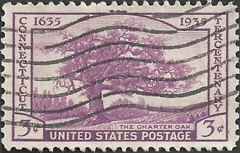 # 772 USED CONNECTICUT TERCENTENARY