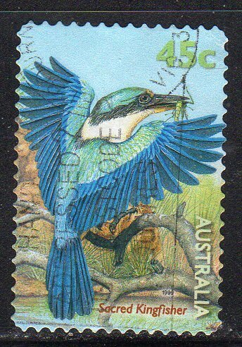Australia 1793 - Used - 45c Sacred Kingfisher (1999) (cv $0.60) +