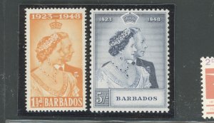 1948 BARBADOS, Stanley Gibbons #265-66 - Royal Silver Wedding - 2 Values - MNH**