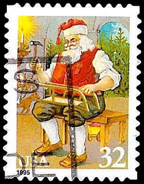 # 3008 USED SANTA CLAUS WORKING ON SLED