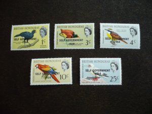 Stamps - British Honduras - Scott# 182-186 - Mint Never Hinged Set of 5 Stamps