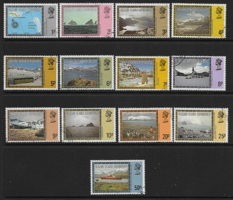 FALKLAND IS.DEP. SG74B/86B 1984 DEFINITIVE SET USED