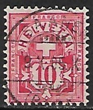 Switzerland  # 116 - Cross over Value - used....{KlBl28}
