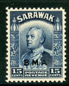 British Colony 1945 KGVI Sarawak 15¢ BMA Scott #144 MNH Y161 ⭐⭐⭐