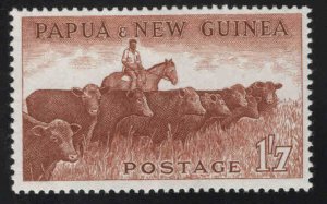 Papua New Guinea Scott 144 MNH** Cattle stamp 1958 CV$30.00