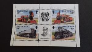 Isle of Man 1992 First Trans-American Railraoad Mint