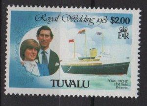 Tuvalu 1981 Scott 161 MNH - Royak Wedding, Charles & Diana