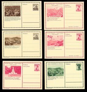 AUSTRIA (108) Scenery View Mixed Face Value Postal Cards c1950s ALL MINT UNUSED