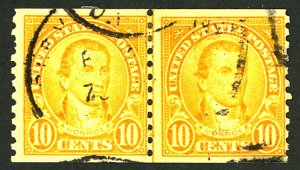 U.S. #603 USED PAIR