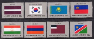 UN New York 719-726 Flags MNH VF