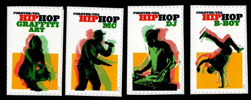 MNH 2020 Hip Hop Set of 4 Forever Stamp Singles – US SCOTT #5480-83