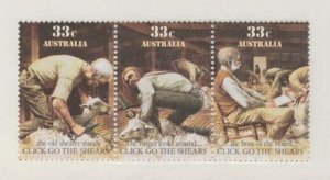 Australia Scott #987a Stamps - Mint NH Strip of 5 - Folded