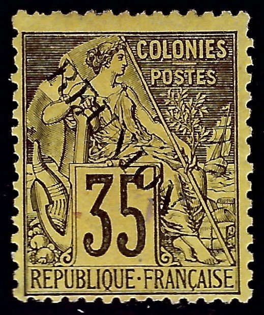 Reunion Sc #25 Mint F-VF SCV$75...French Colonies are Hot!