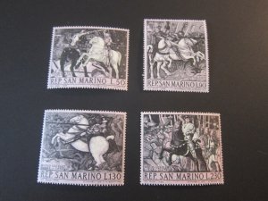 San Marino 1968 Sc 688-91 set MNH