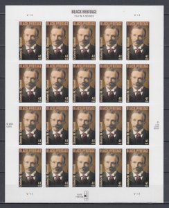 (S) USA #4222 Black Heritage Charles W. Chesnutt Full Sheet of 20 MNH