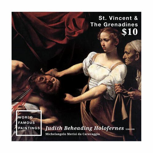 St. Vincent 2015 - Famous Paintings, Michelangelo, Art - Souvenir Sheet - MNH